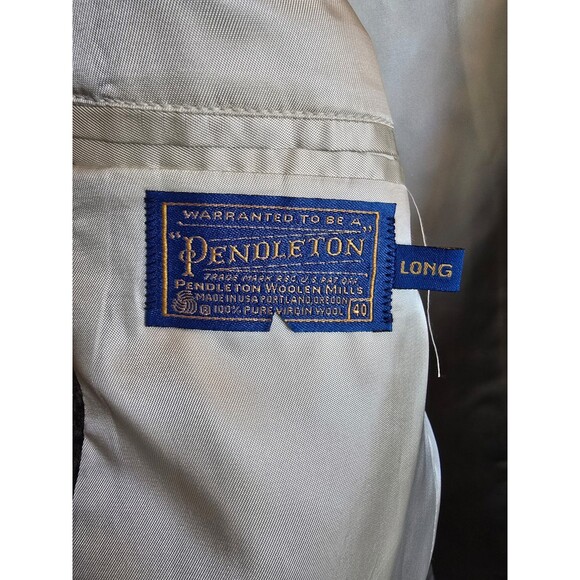 Vintage Pendleton suit SET. Blazer and Pants. Men's size 40 long - Picture 5 of 12